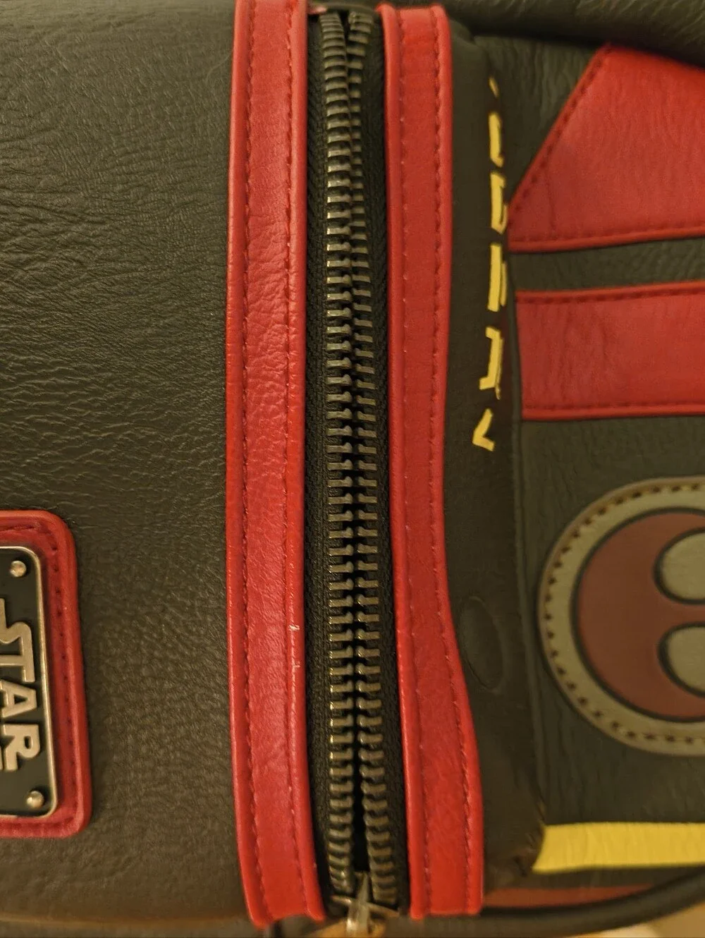 Loungefly Star Wars Black, Red and Yellow Mini Backpack